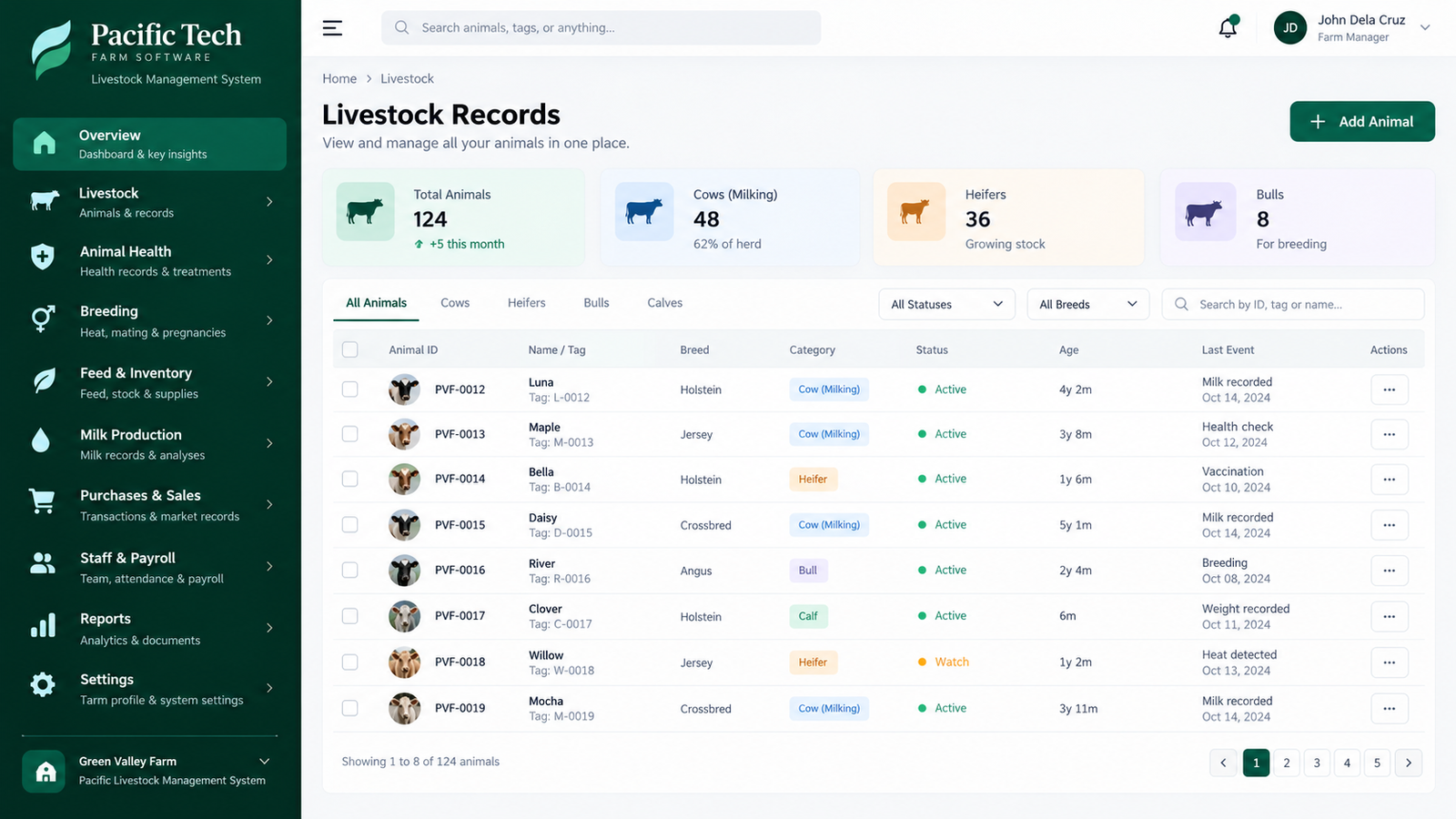 Pacific Livestock Management System screenshot 3