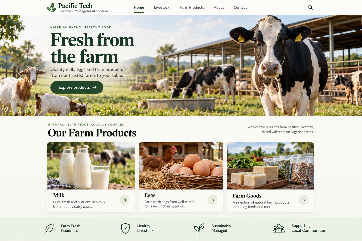 Pacific Livestock Management System screenshot 1